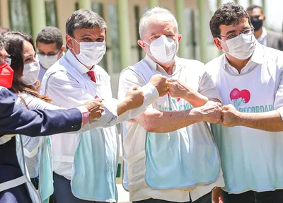 Wellington Dias, Lula e Rafael Fonteles