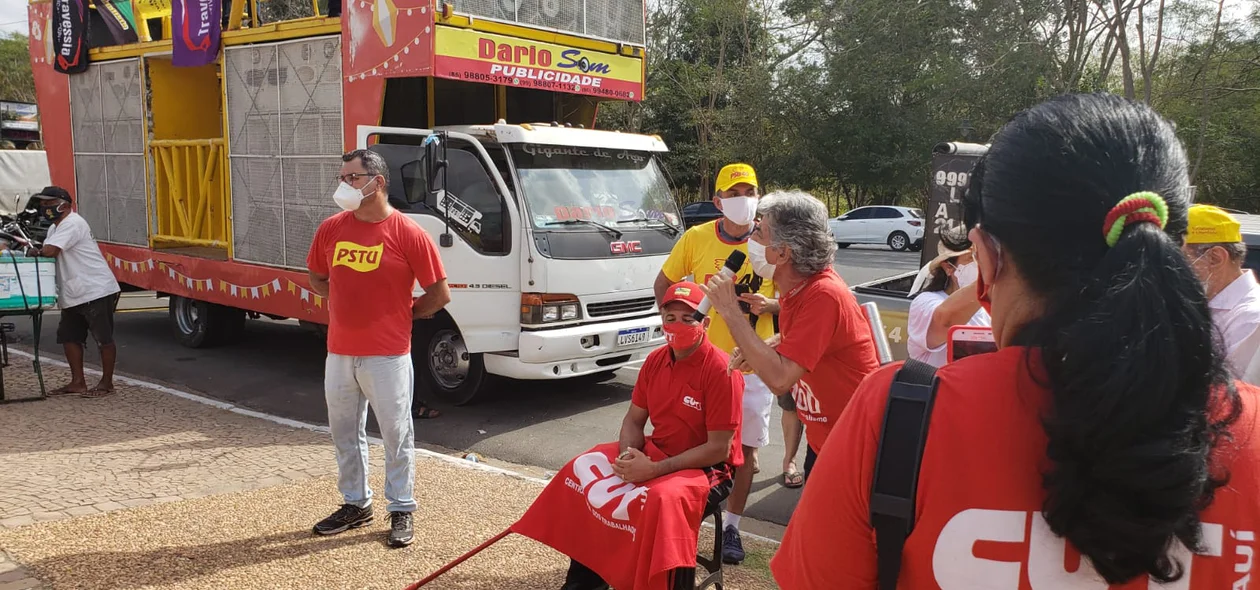 A manifestação acontece nesta manhã