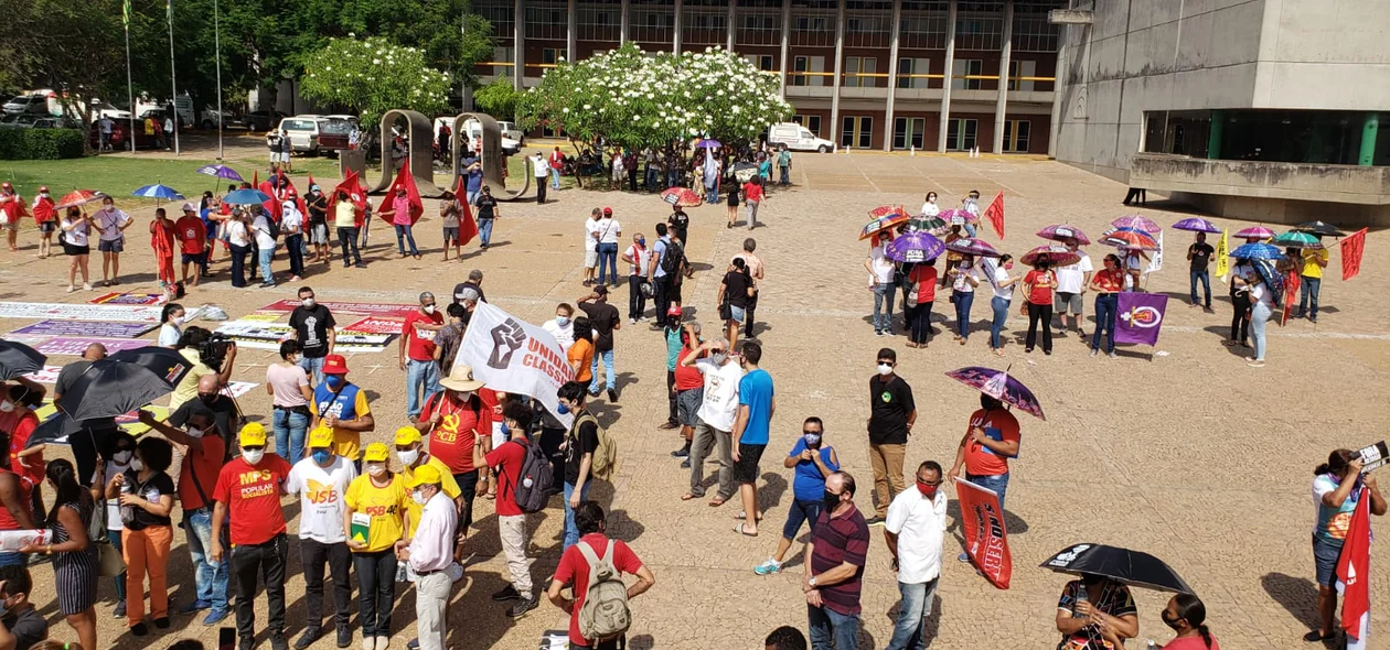 A manifestação reuniu críticos ao Governo Bolsonaro