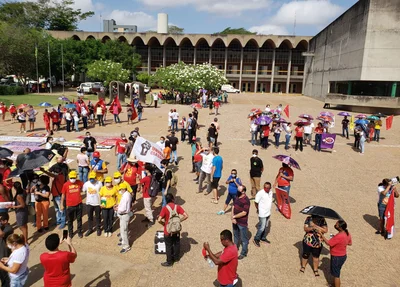 A manifestação reuniu críticos ao Governo Bolsonaro