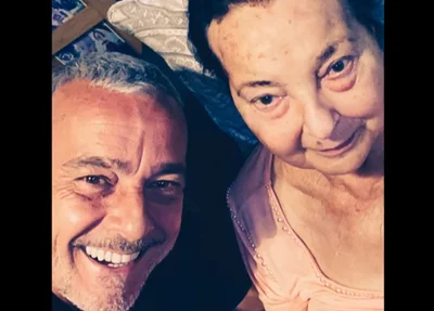 Alexandre Borges e dona Rosa Linda