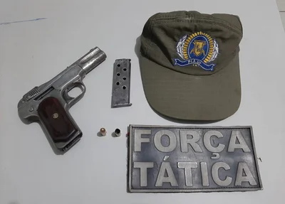 Arma utilizada no crime