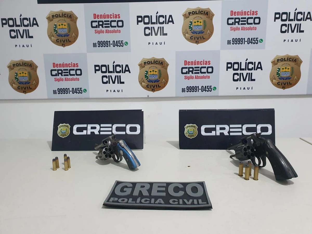 Armas apreendidas pelo Greco