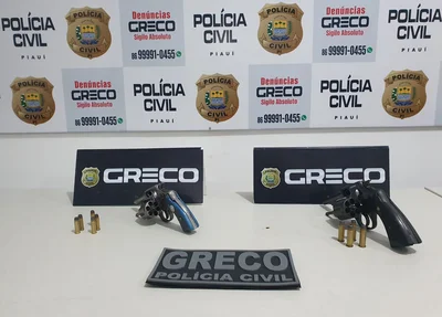 Armas apreendidas pelo Greco