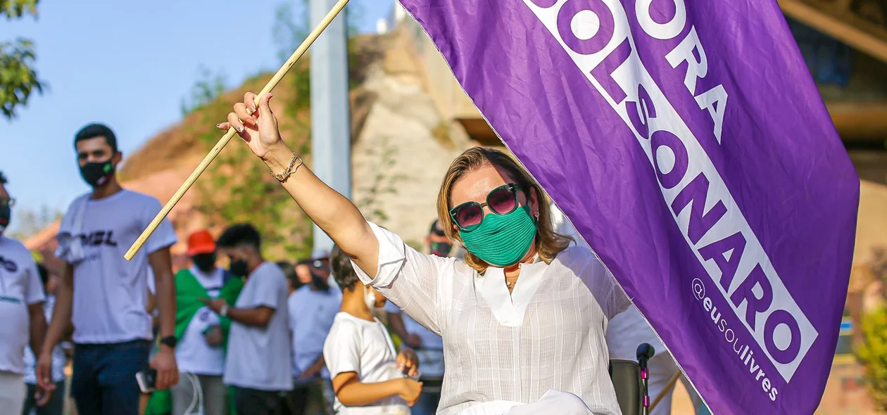 Cadeirante na manifestação contra Bolsonaro