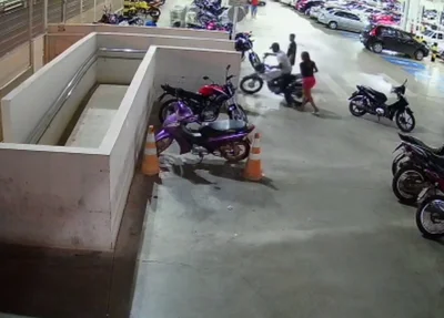 Câmera flagrou a ação criminosa