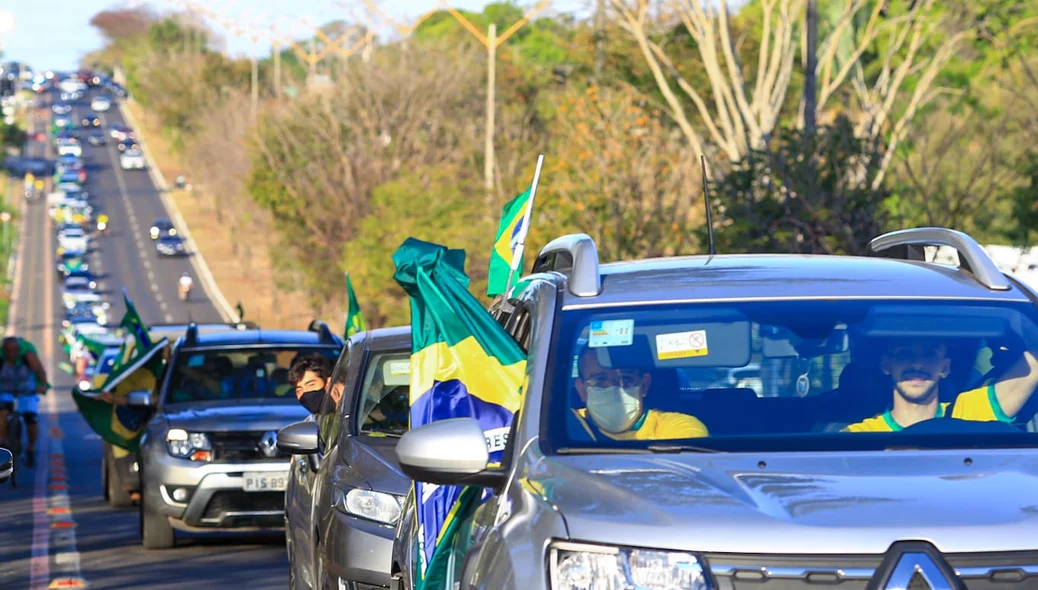 Carreata pró-Bolsonaro