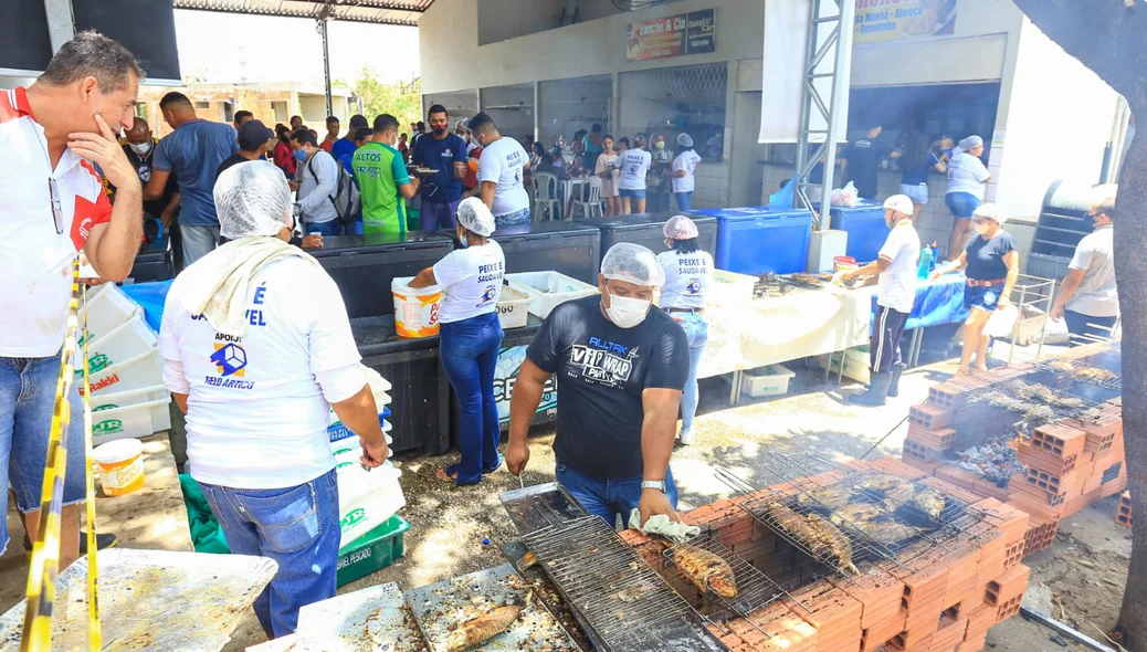 Comerciantes fazem ação no mercado do peixe