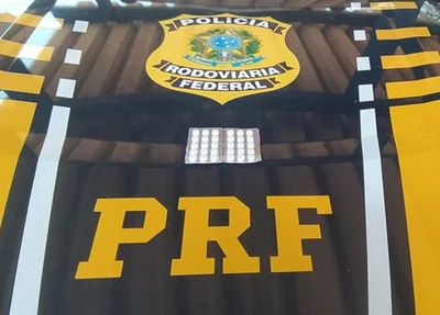 Comprimidos de anfetaminas apreendidos pela PRF