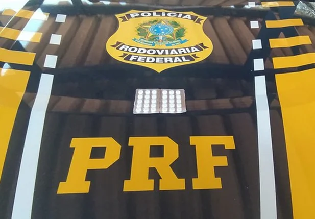 Comprimidos de anfetaminas apreendidos pela PRF