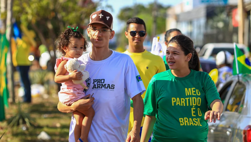 Família na manifestação