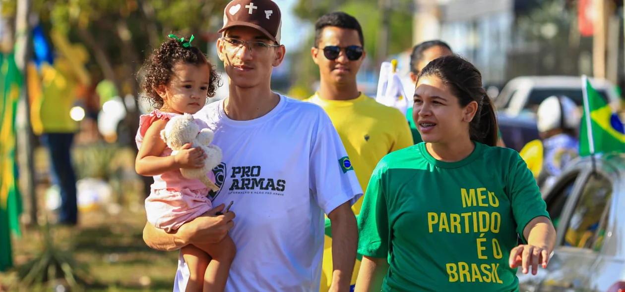 Família na manifestação