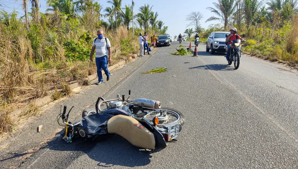 Homem morre após colisão entre moto e carro na PI 130 em Teresina