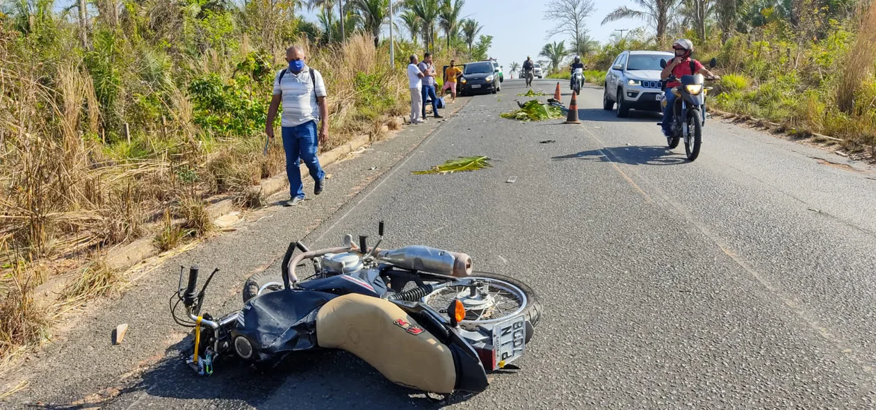 Homem morre após colisão entre moto e carro na PI 130 em Teresina