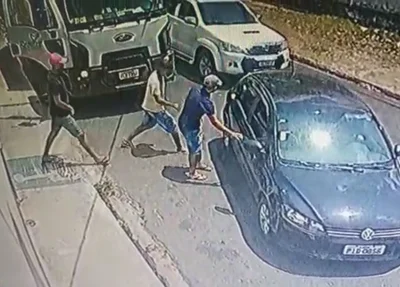 Imagens mostraram suspeitos realizando assaltos em Teresina