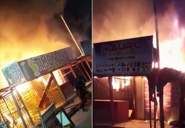 Incêndio na Ceasa de Timon