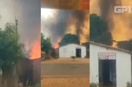 Incêndio registrado em Valença do Piauí