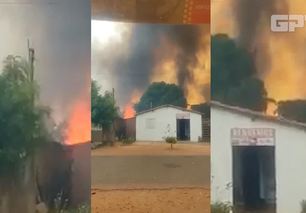 Incêndio registrado em Valença do Piauí
