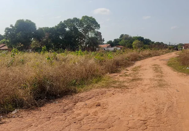 Local onde o corpo foi encontrado no Cidade Nova II em Timon