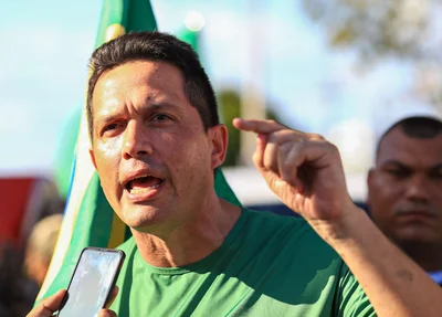 Major Diego Melo esteve na manifestação