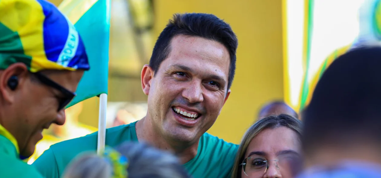 Major Diego Melo na manifestação