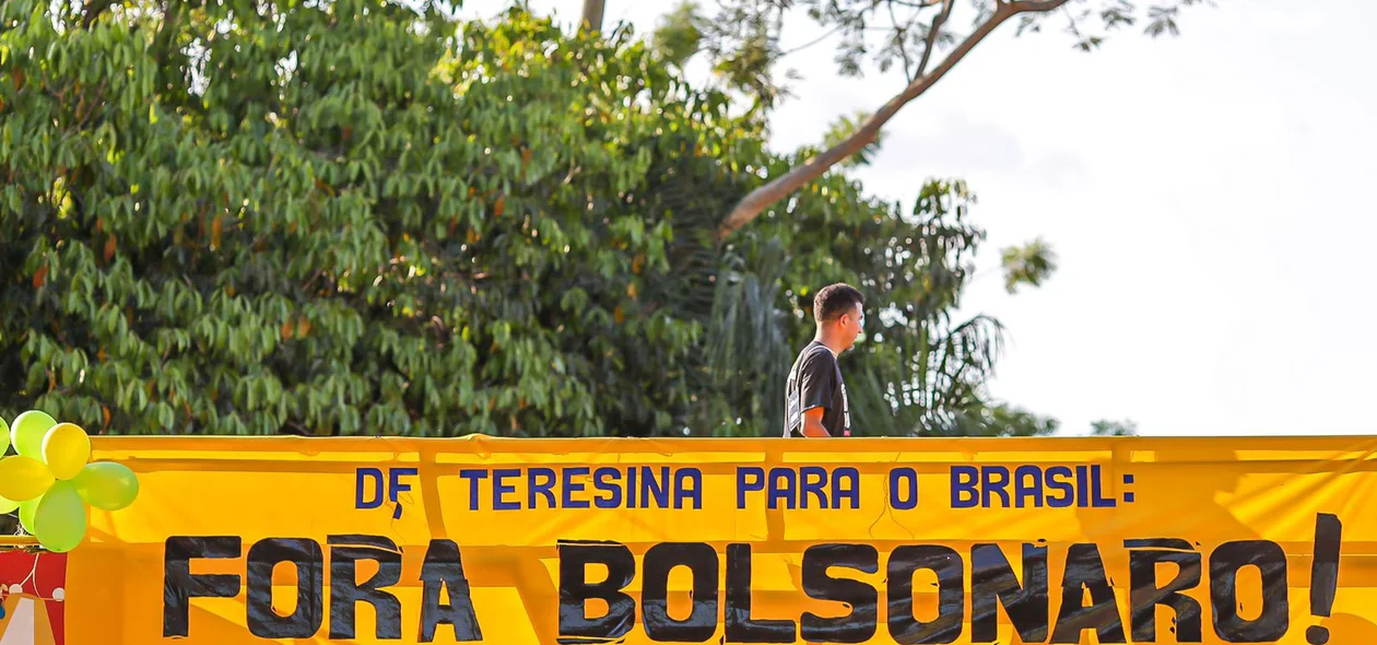 Manifestação contra Bolsonaro em Teresina