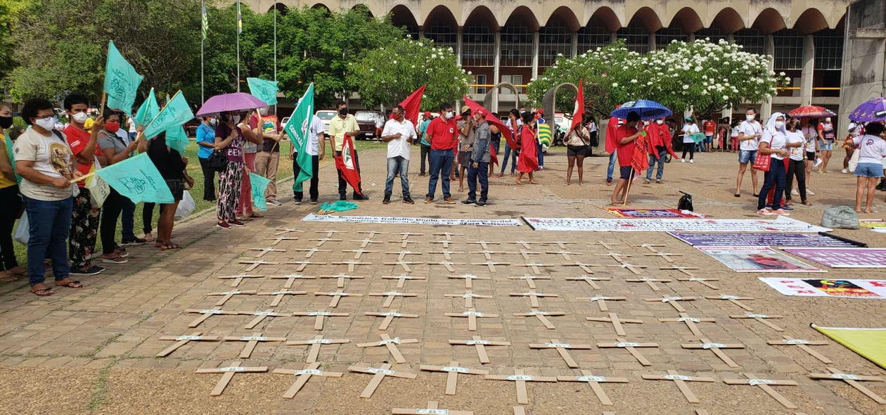 Manifestação contra Jair Bolsonaro em Teresina