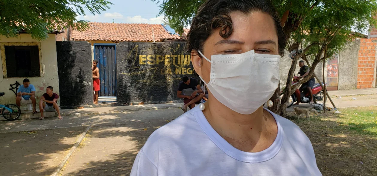 Márcia Larisse, da Associação de Moradores da Vila da Guia