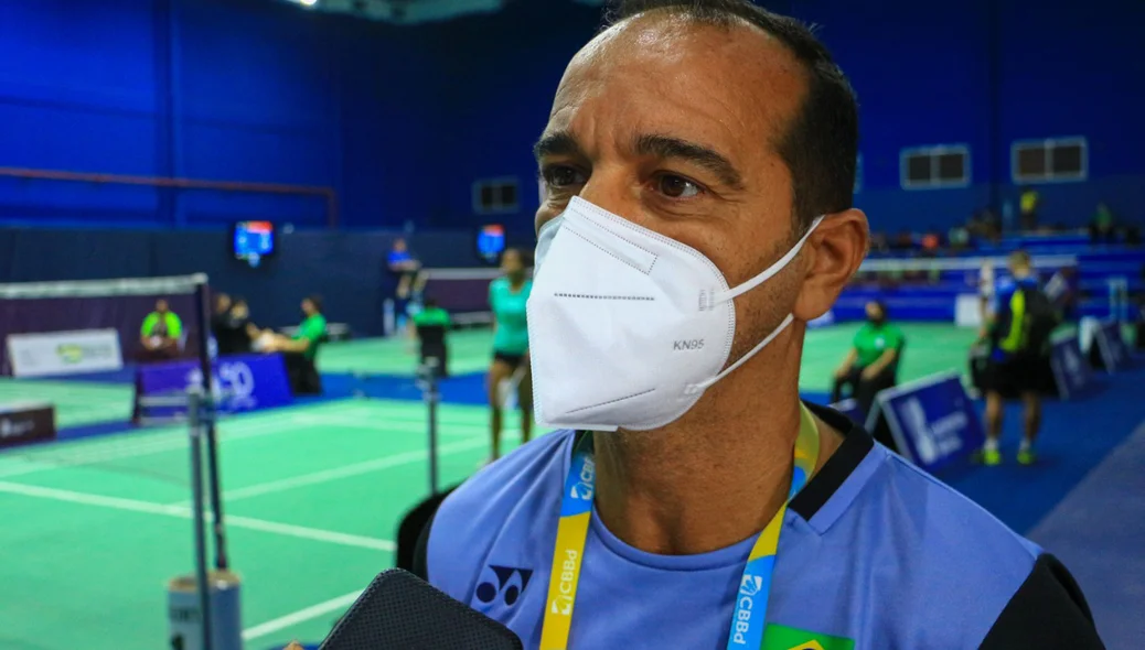 Marcos Paulo, técnico da Seleção Brasileira de Badminton