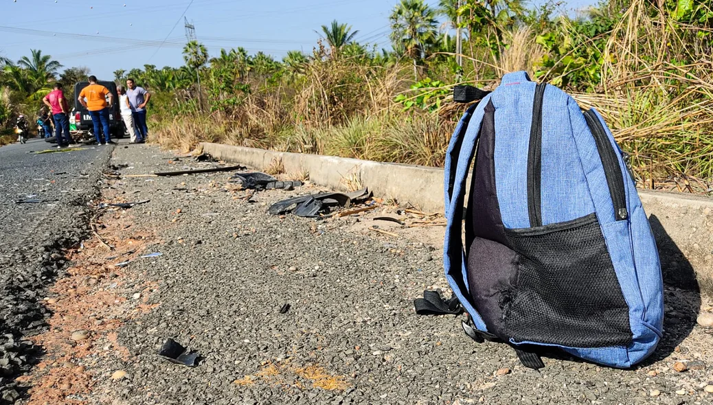 Mochila pertencia a vítima