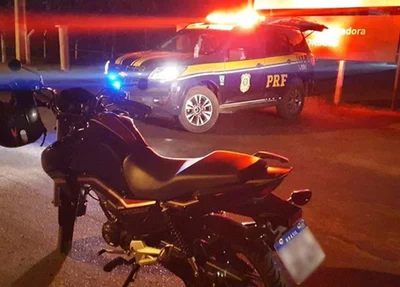 Moto apreendida em Floriano