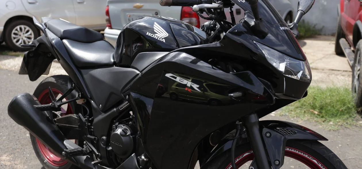 Moto utilizada no crime
