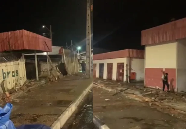 Muro da fábrica da Coca-Cola