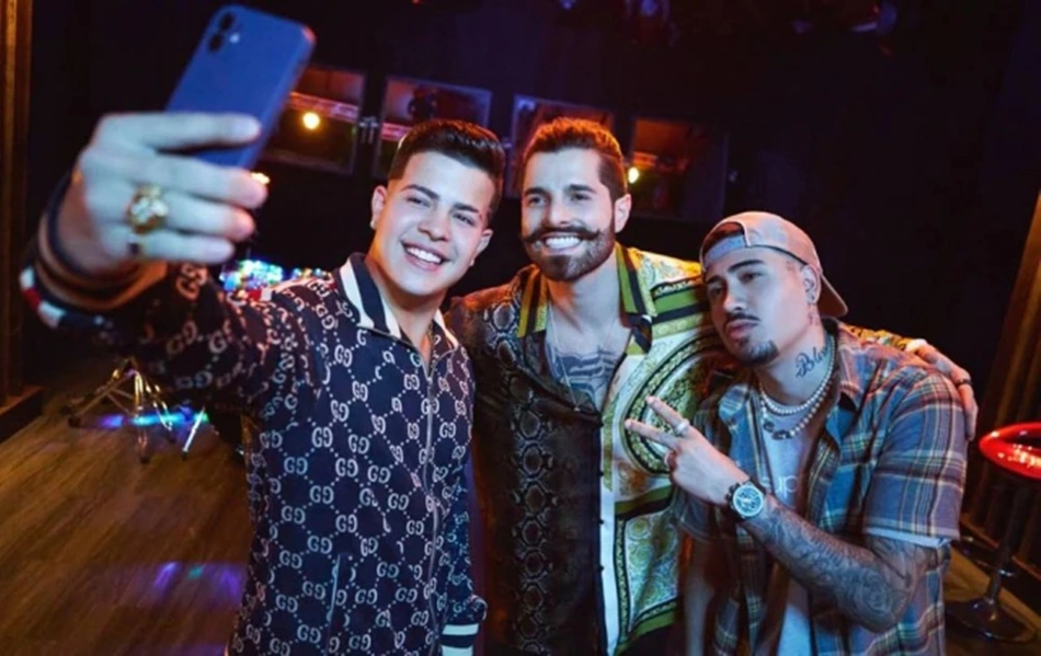 Personagem Donni ao lado de Alok e Kevinho em nova temporada de Sintonia