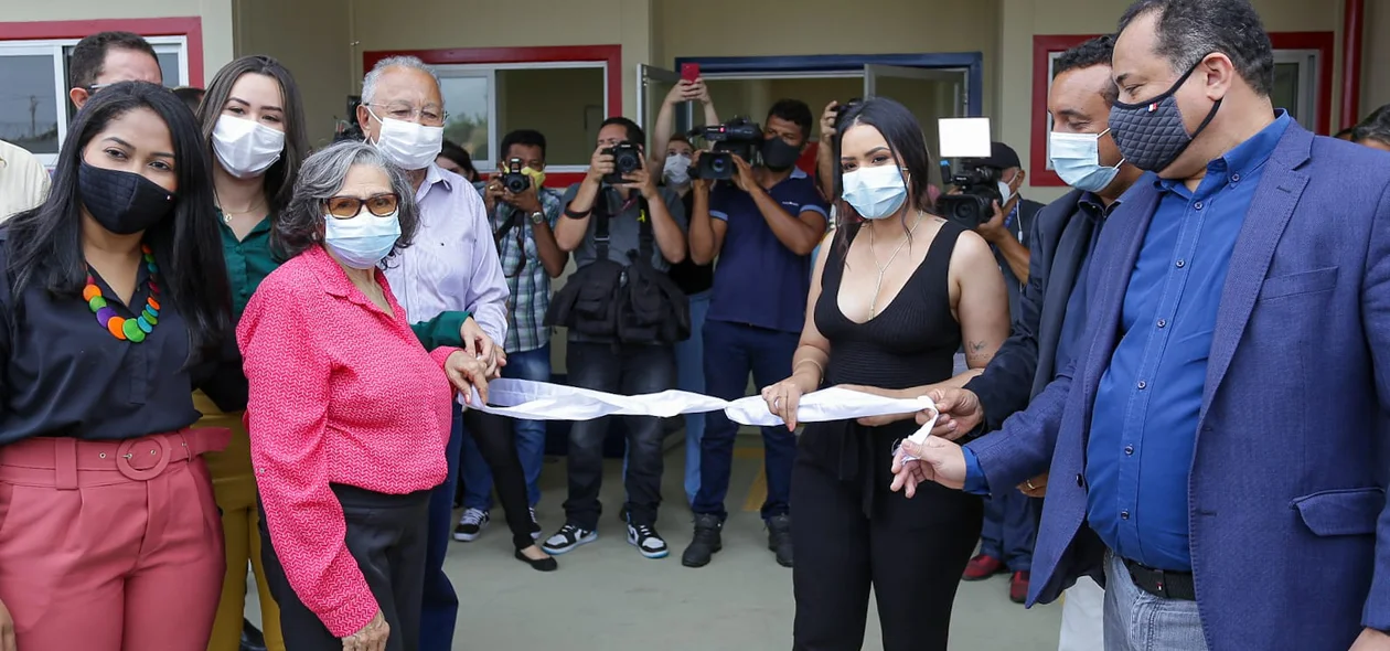 Prefeito Dr. Pessoa inaugura  CMEI Noélia Maranhão da Costa e Silva