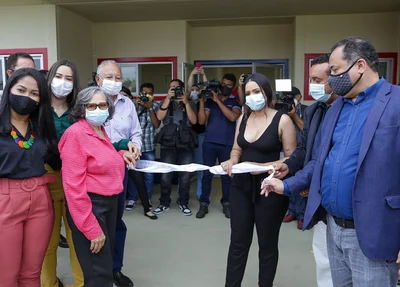 Prefeito Dr. Pessoa inaugura  CMEI Noélia Maranhão da Costa e Silva