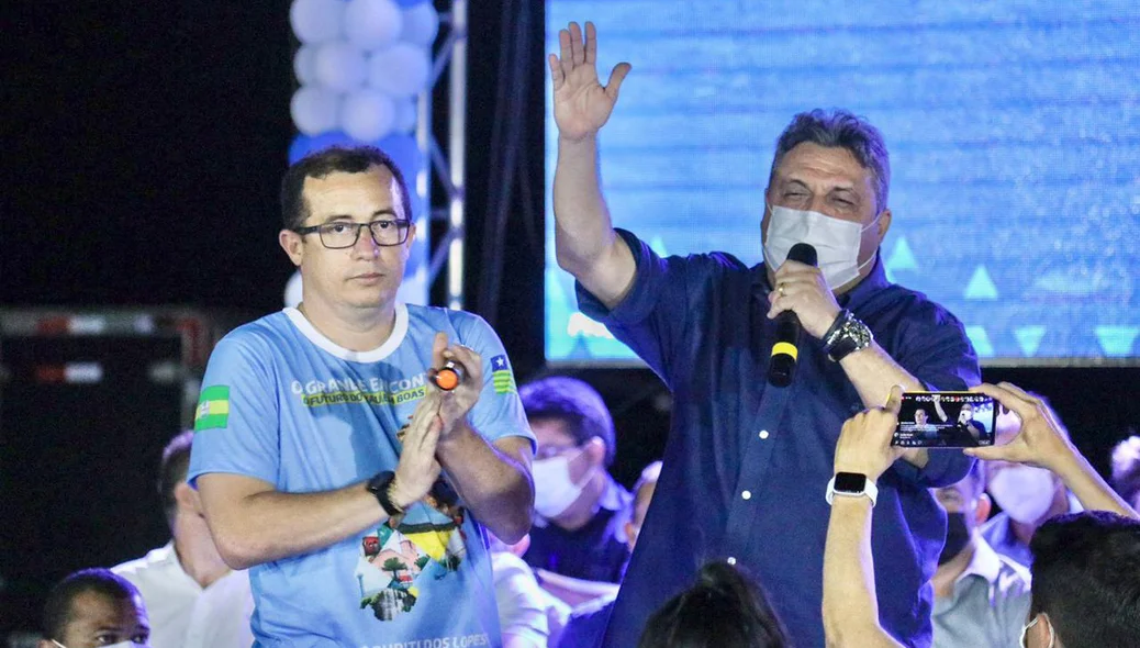 Presidente estadual do Progressistas, Júlio Arcoverde, participou da caravana em Buriti dos Lopes