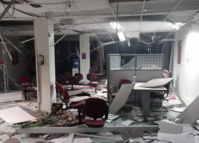 Quadrilha explode e rouba agência do Bradesco em Castelo do Piauí