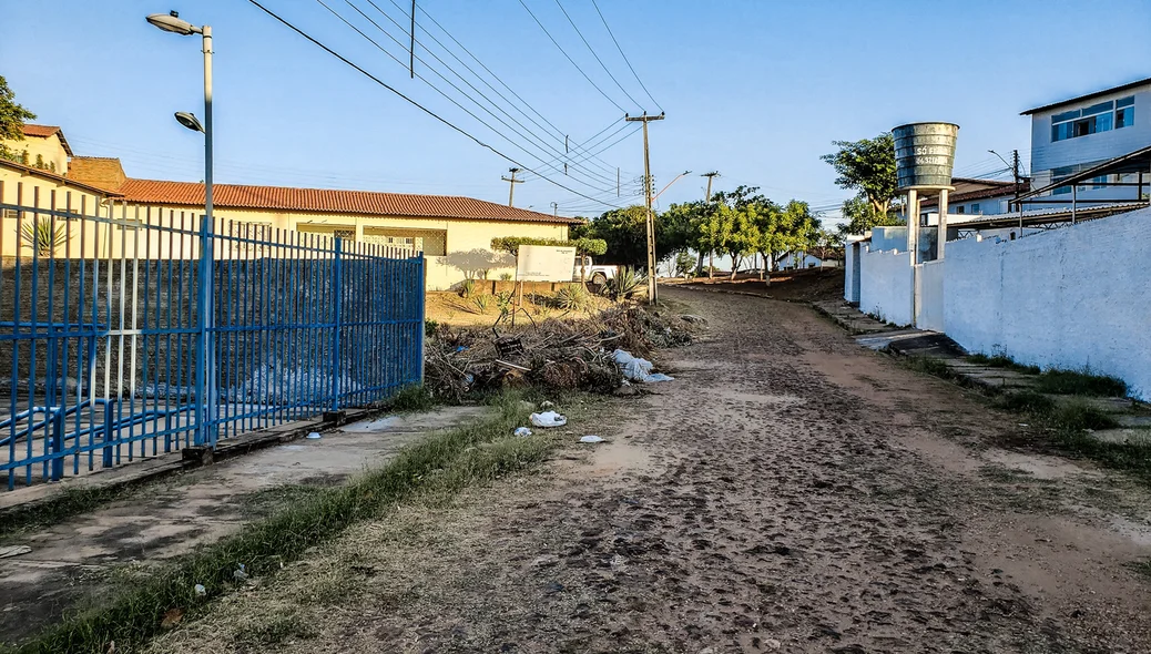 Rua onde fica o terreno