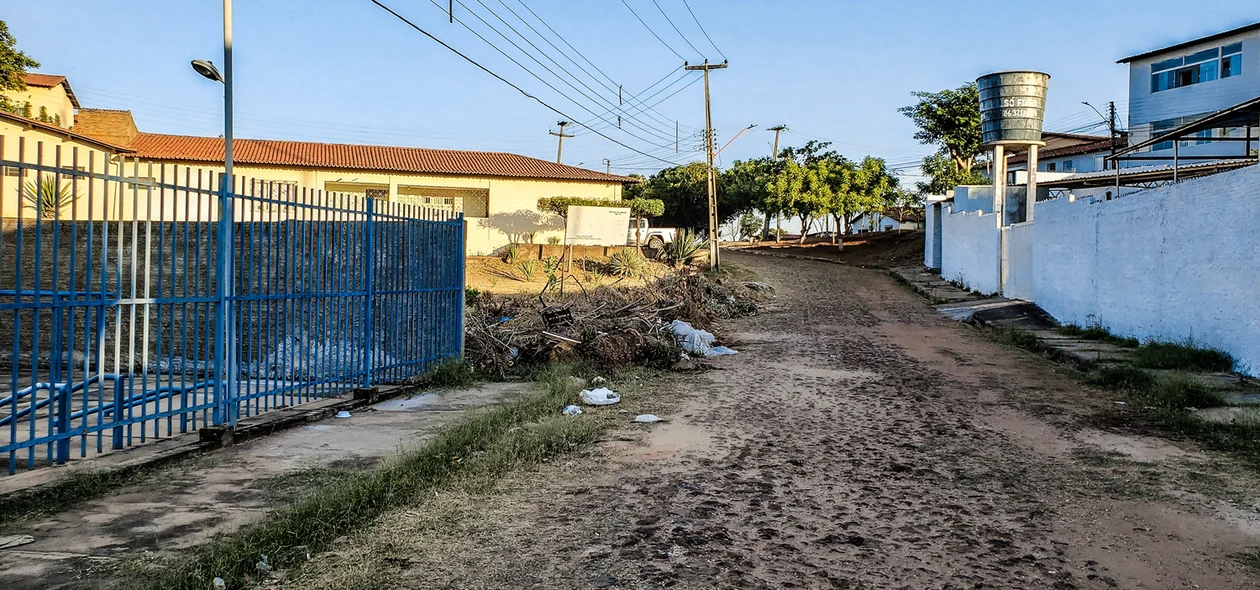 Rua onde fica o terreno