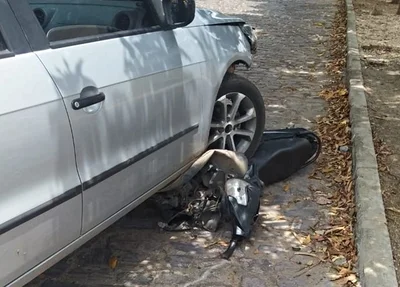 A vítima perseguiu e atropelou os suspeitos