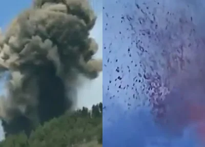 Vulcão Cumbre Vieja entra em erupção