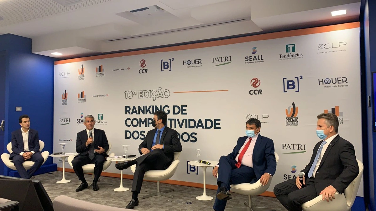 Wellington Dias durante o lançamento do Ranking de Competitividade dos Estados 2021