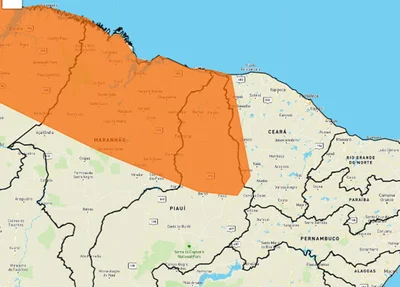 Alerta laranja do Inmet
