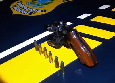 Arma apreendida pela PRF