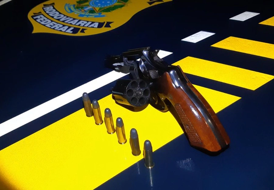 Arma apreendida pela PRF