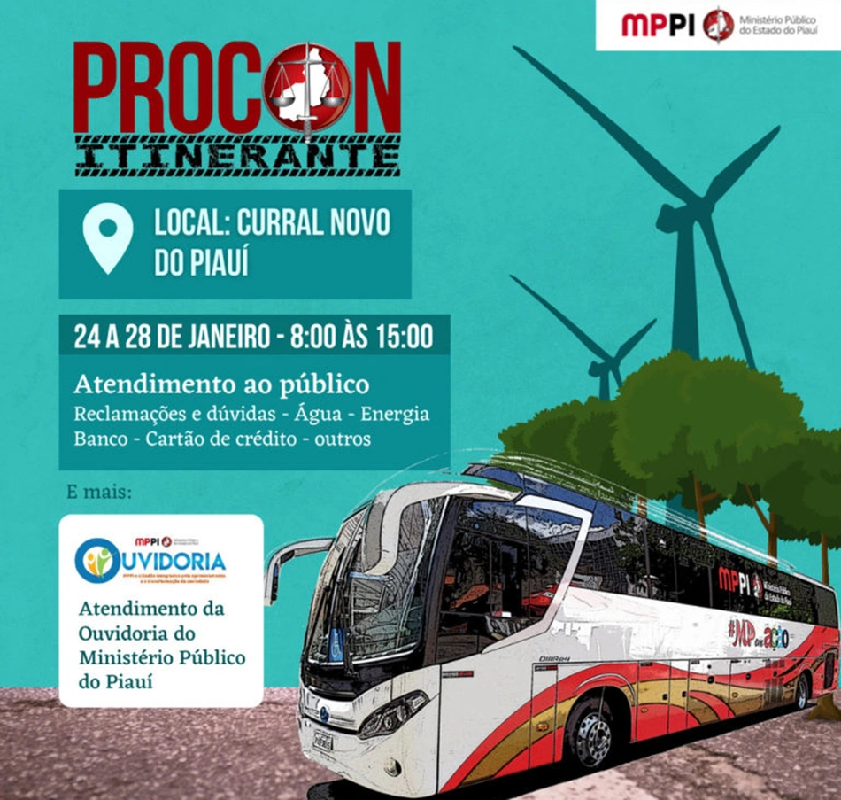 Atendimento do Procon e da Ouvidoria Itinerante em Curral Novo do Piauí