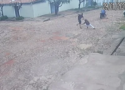 Câmera flagra assalto que terminou com padeiro baleado na Primavera