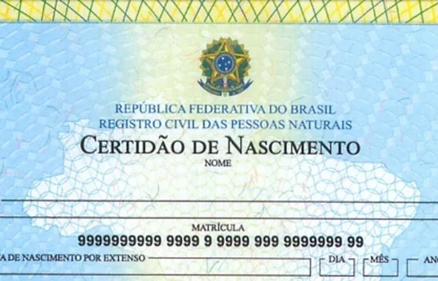 Certidão de nascimento