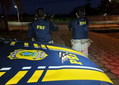 Comprimidos de rebite apreendidos pela PRF